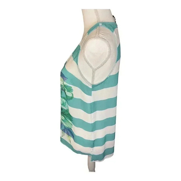 ELLE™ Striped High-Low Crepe Tank‎ - Women's xs - Picture 2 of 7
